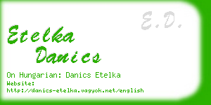 etelka danics business card